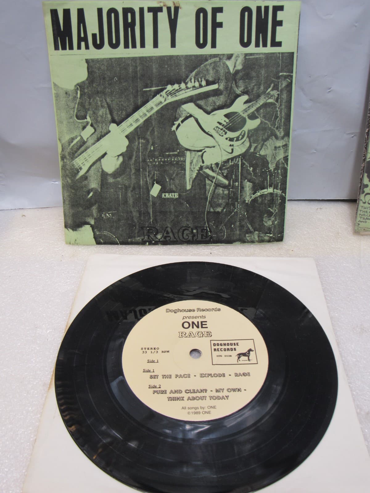 Punk Harcore 7" LP Vinyl Necacedia Phrogs Radiation Travesty Cartoon Castle X43 - Thumbnail 16