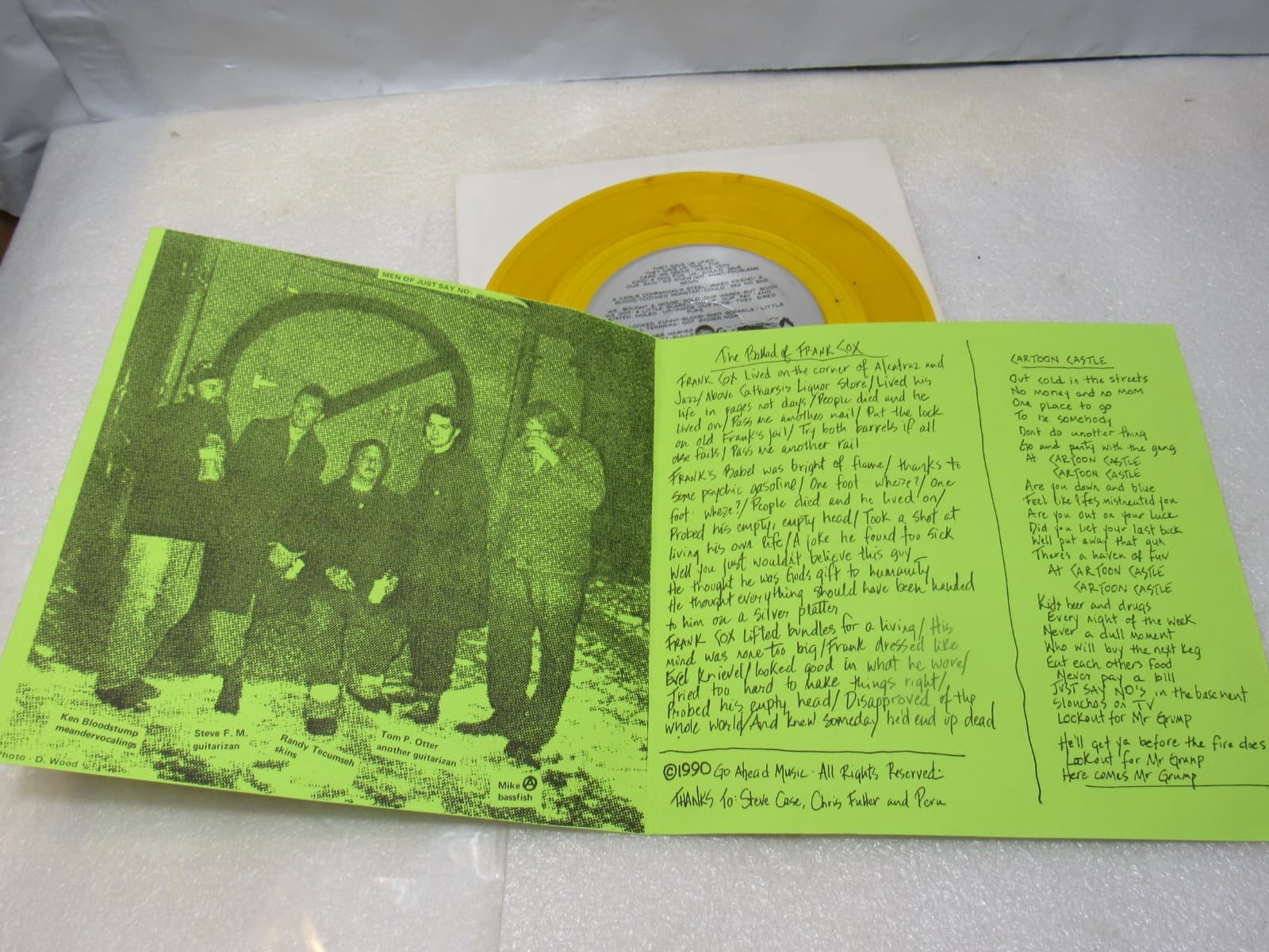 Punk Harcore 7" LP Vinyl Necacedia Phrogs Radiation Travesty Cartoon Castle X43 - Thumbnail 24