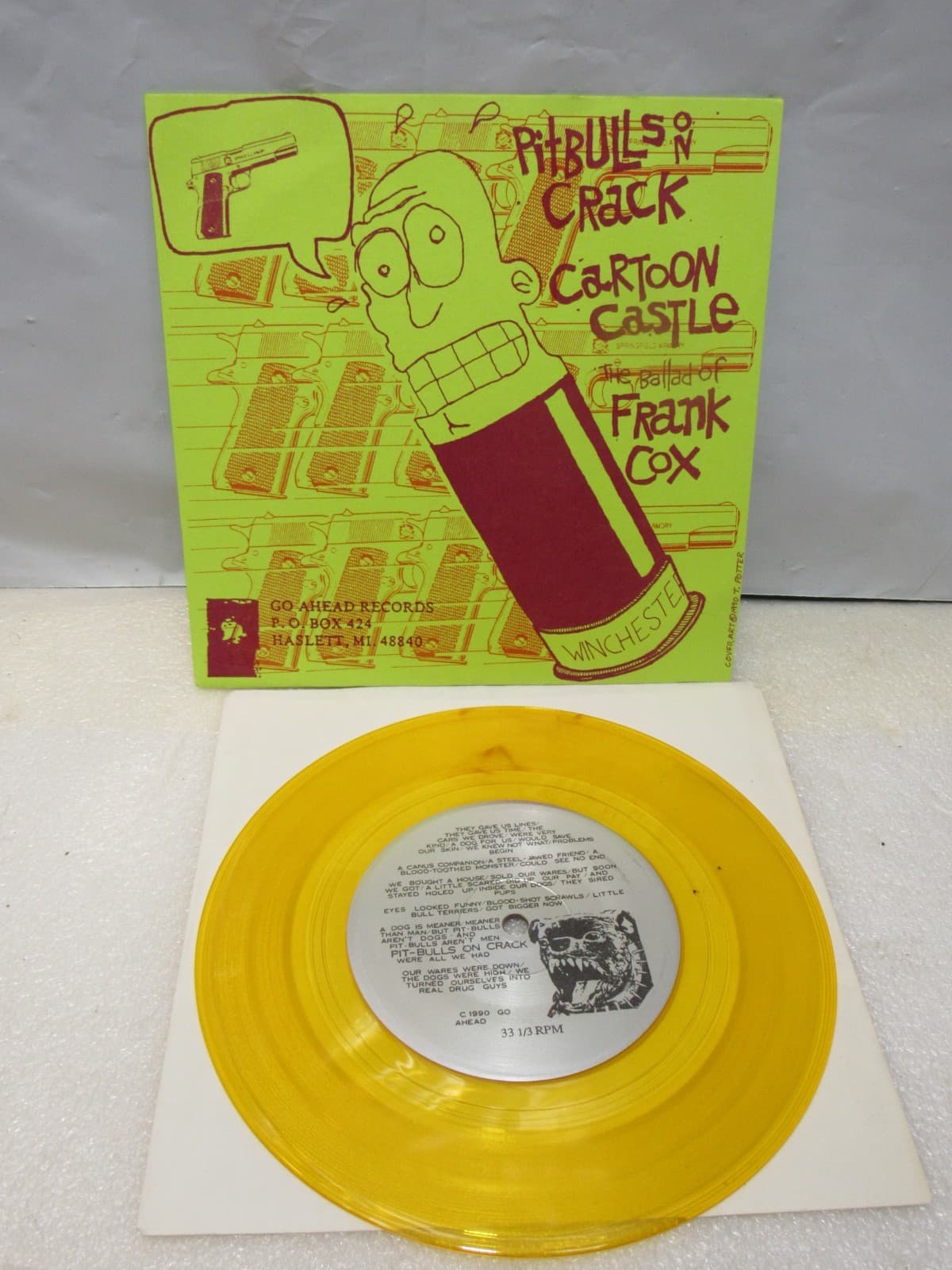 Punk Harcore 7" LP Vinyl Necacedia Phrogs Radiation Travesty Cartoon Castle X43 - Thumbnail 23