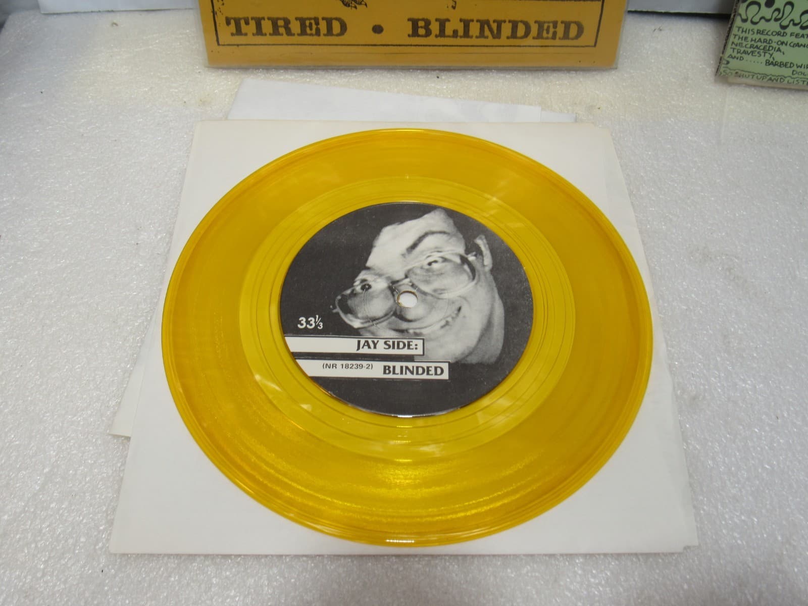 Punk Harcore 7" LP Vinyl Necacedia Phrogs Radiation Travesty Cartoon Castle X43 - Thumbnail 9