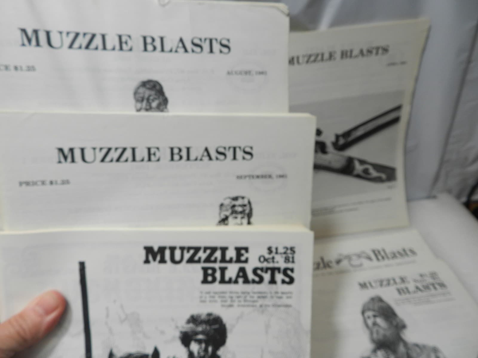 Muzzle Blasts Magazine 1981 Complete 12 issues Lot Black Powder Rifles (H61J) - Thumbnail 5