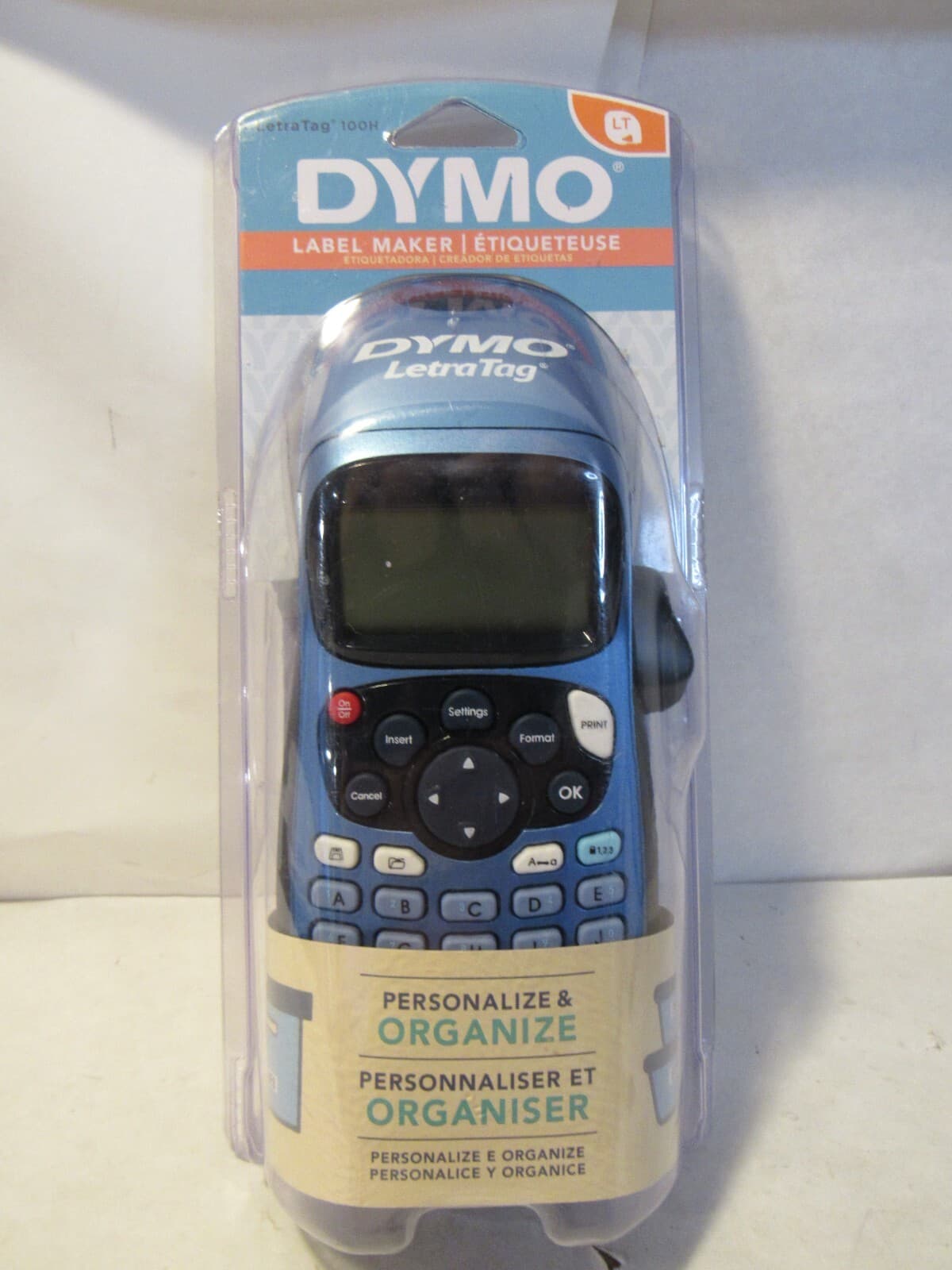 Dymo LetraTag LT-100H Handheld Portable Electronic Label Maker Machine Blue U17