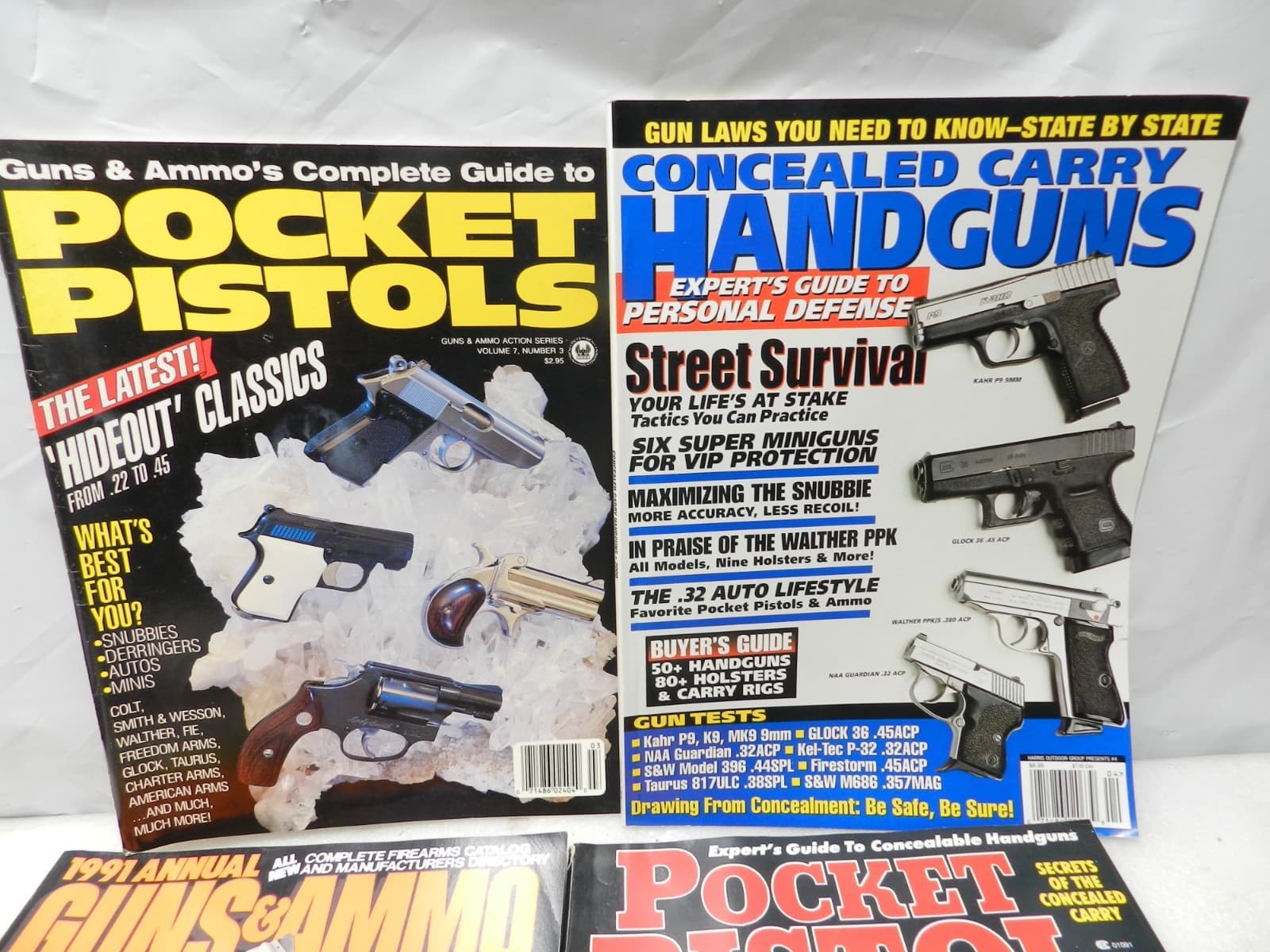 10 Guns & Ammo Pocket Pistol Rifleman Conceal Carry Handgun Combat Self Def H75J - Thumbnail 5