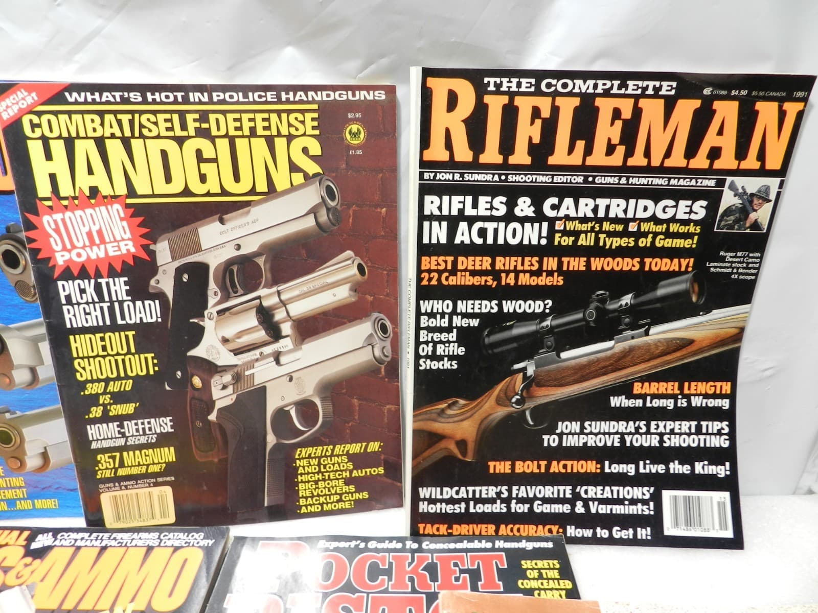 10 Guns & Ammo Pocket Pistol Rifleman Conceal Carry Handgun Combat Self Def H75J - Thumbnail 2