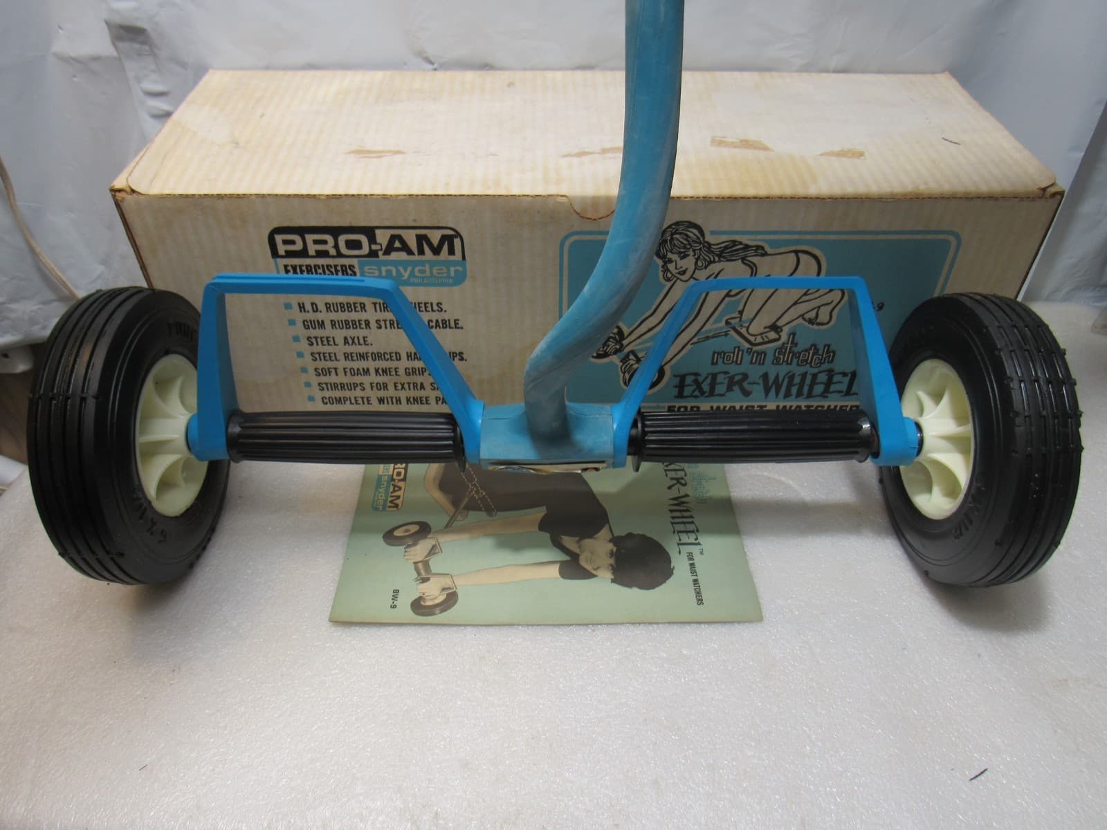 Vintage Pro-Am Roll N Stretch Exer-Wheel For Waist Watchers Snyder (X48JJ) - Thumbnail 2