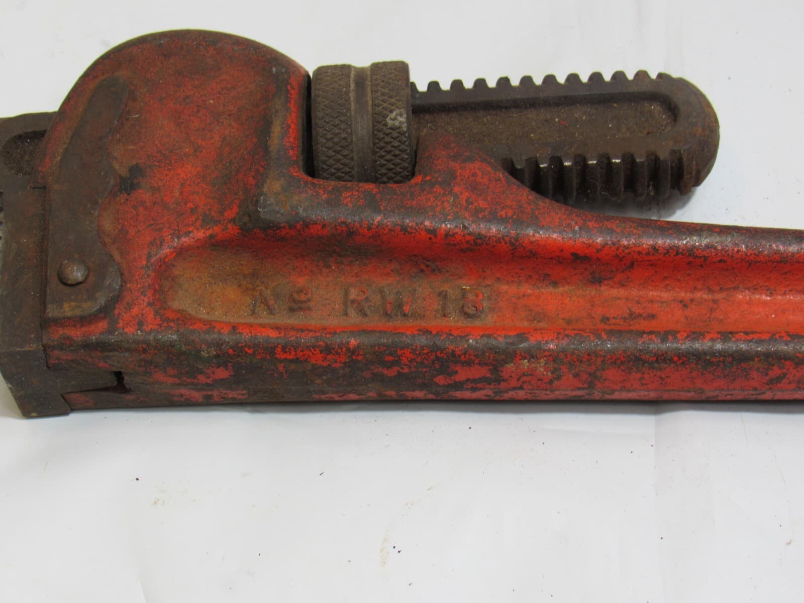 Reed Mfg 18” Heavy Duty Pipe Wrench RW18 Vintage Made In USA (K81M) - Thumbnail 2
