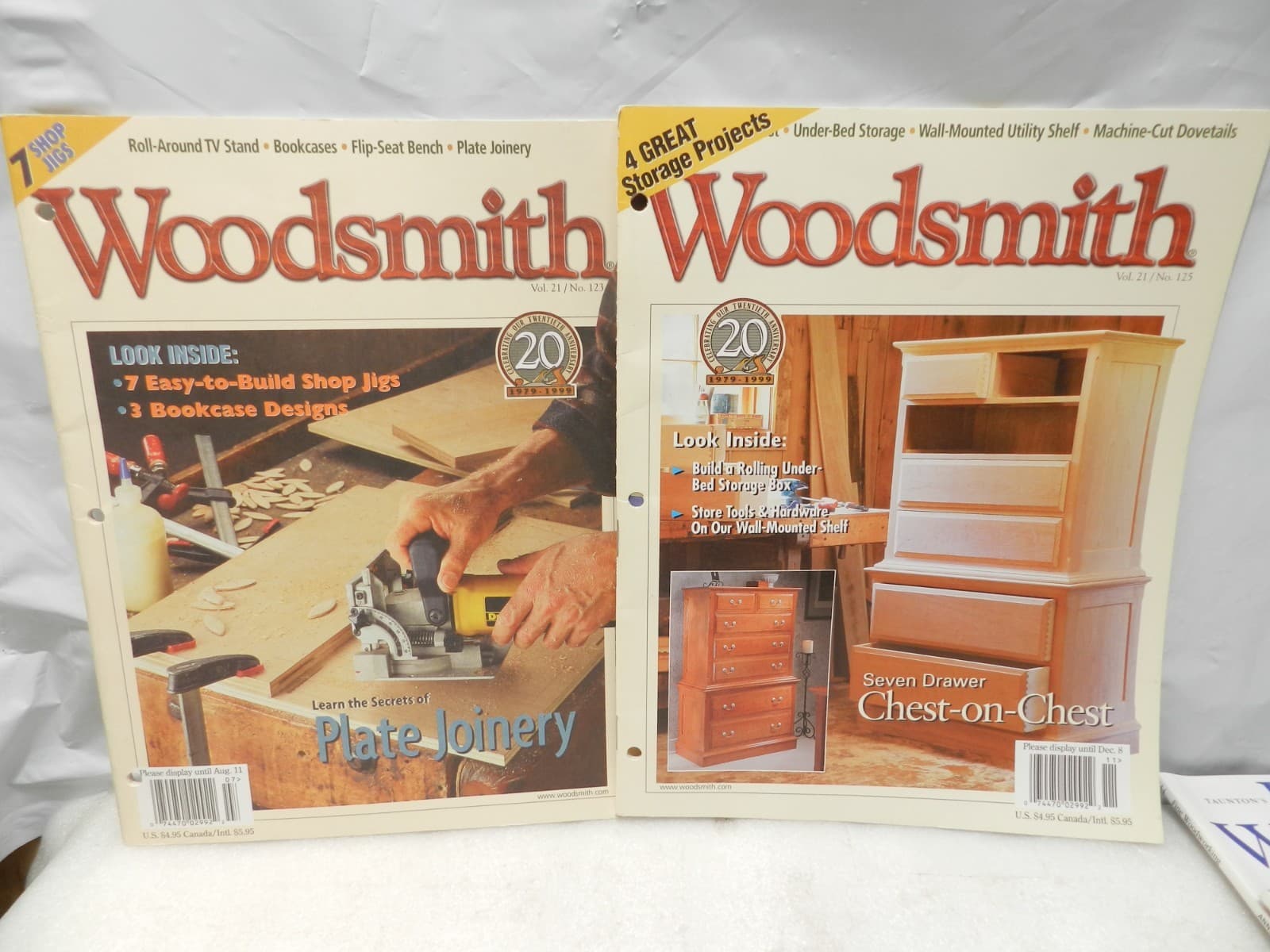 12 Vintage Fine Woodworking Work Bench Woodsmith magazine Handy Man (H78J) - Thumbnail 4