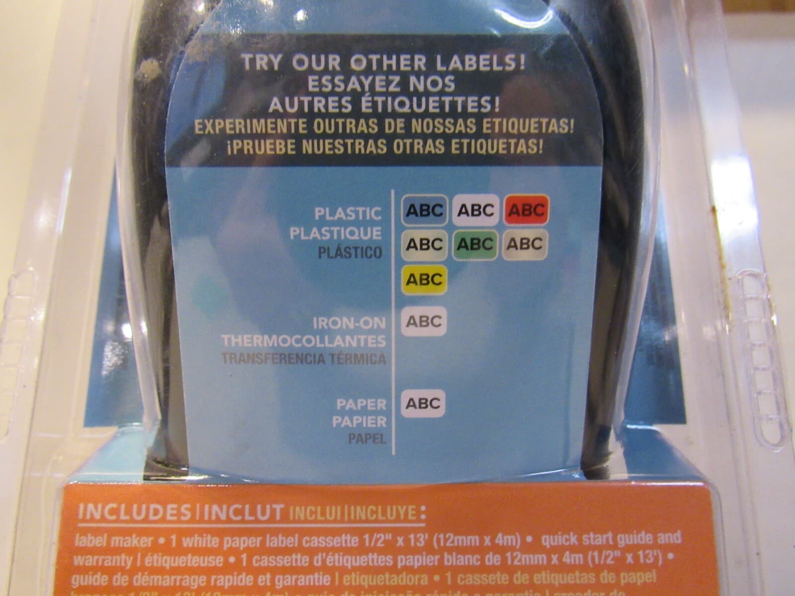 Dymo LetraTag LT-100H Handheld Portable Electronic Label Maker Machine Blue U17 - Thumbnail 4