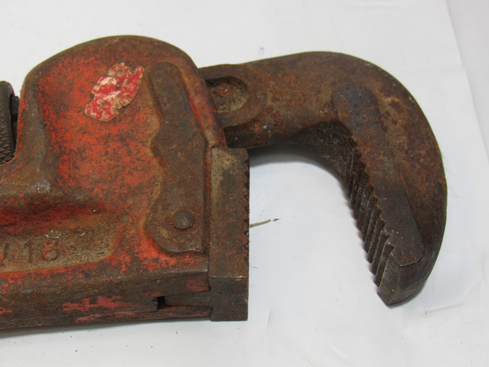 Reed Mfg 18” Heavy Duty Pipe Wrench RW18 Vintage Made In USA (K81M) - Thumbnail 6