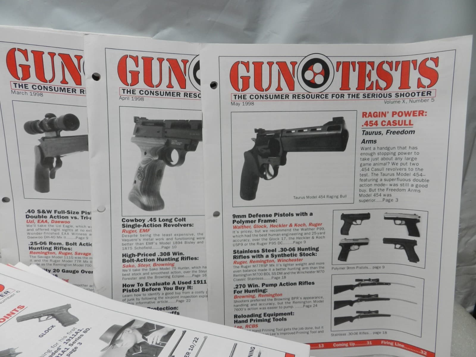 60 Gun Tests Magazine 1990's & 2000's Resource for Serious Shooters Monthly H74J - Thumbnail 3