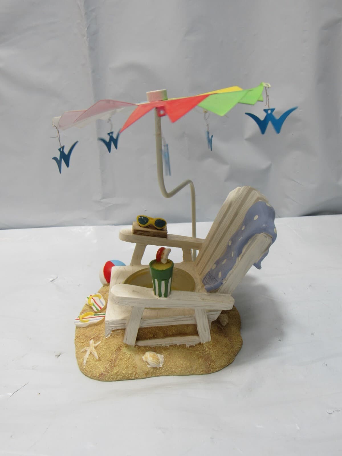 Yankee Candle Beach Chair with Spinning Umbrella 1190515 Tealite Candle O95M - Thumbnail 3