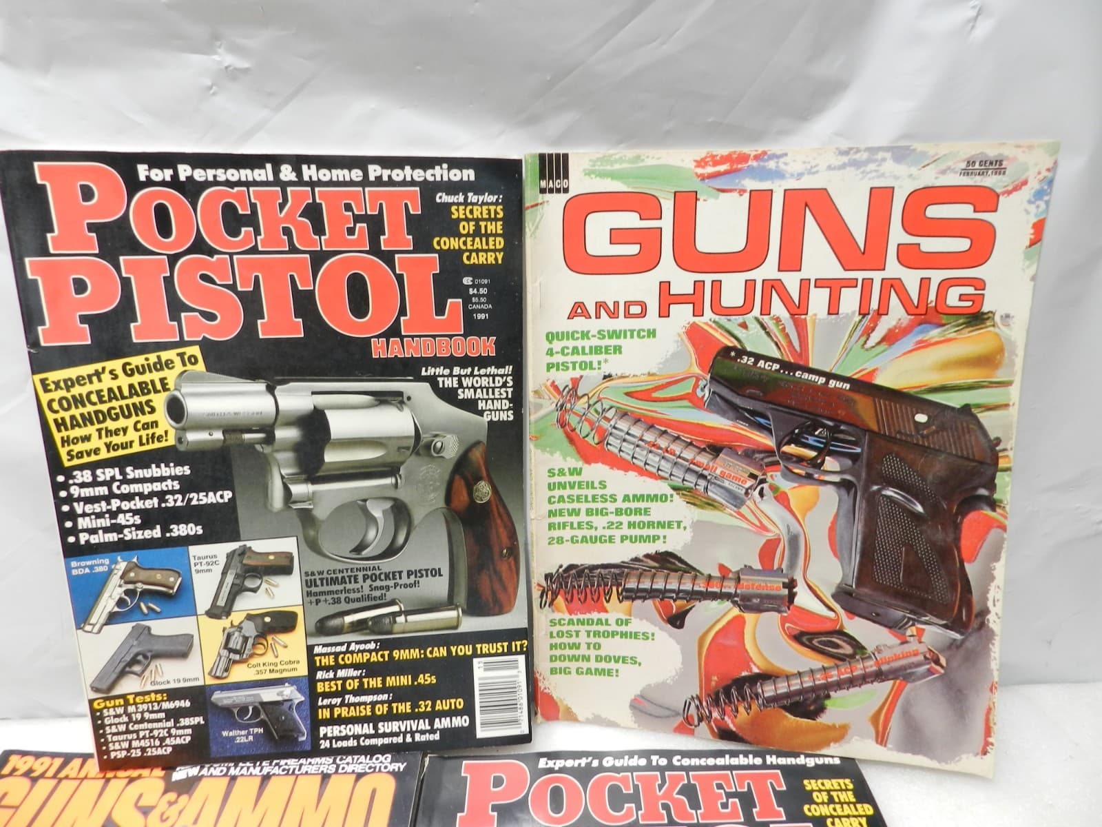 10 Guns & Ammo Pocket Pistol Rifleman Conceal Carry Handgun Combat Self Def H75J - Thumbnail 4