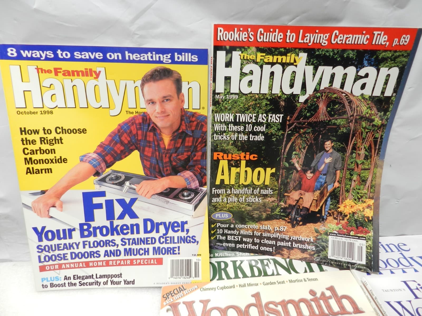 12 Vintage Fine Woodworking Work Bench Woodsmith magazine Handy Man (H78J) - Thumbnail 3