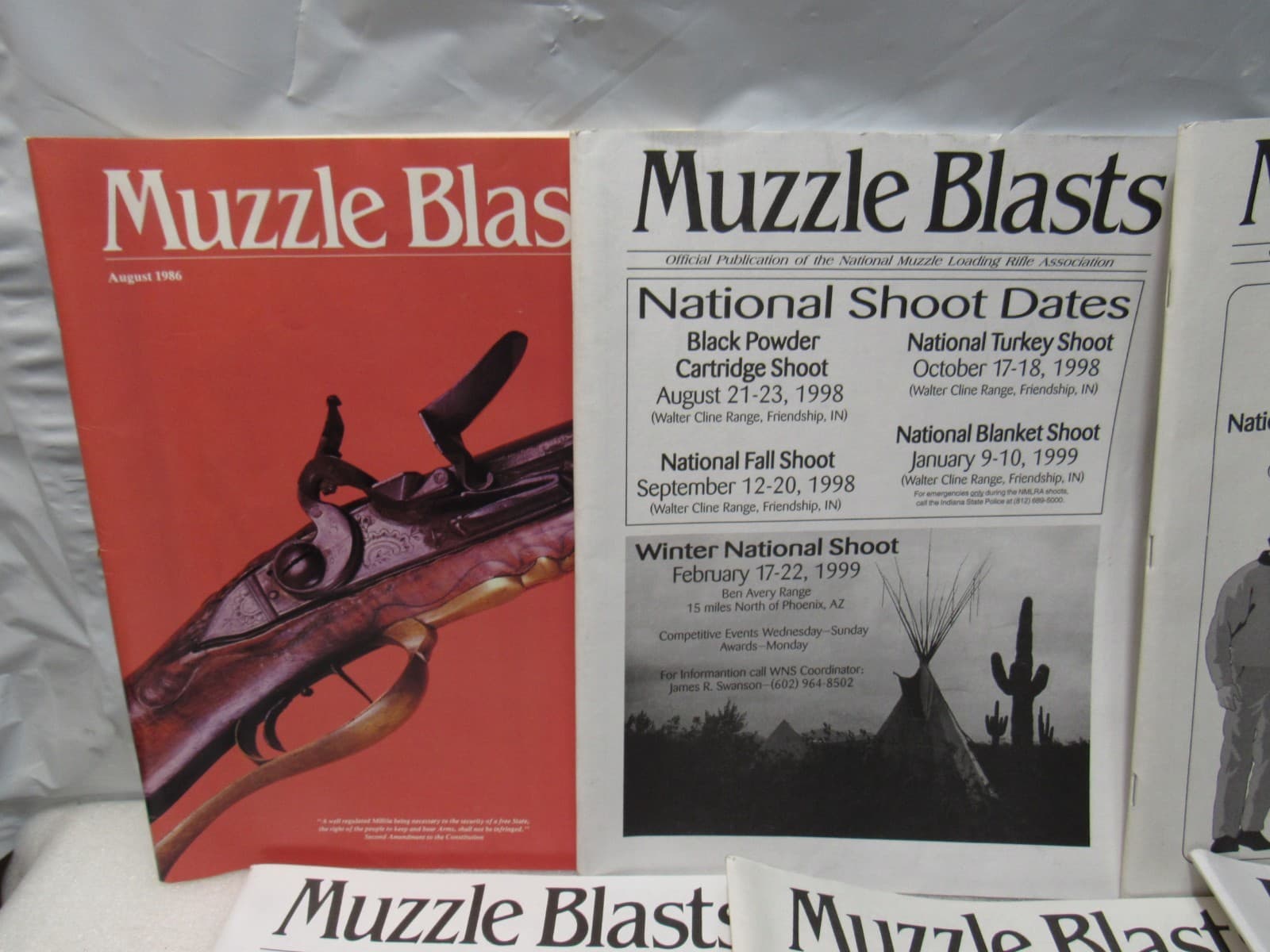 Muzzle Blasts Magazine 1980s 1990s - 16 issues Lot Black Powder Rifles (H68J) - Thumbnail 2