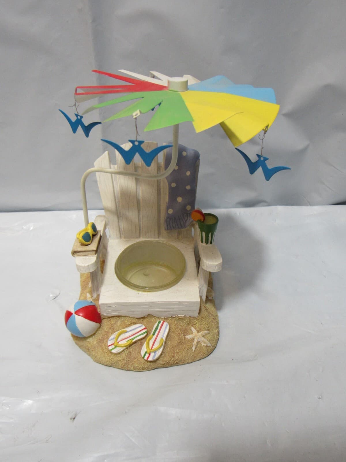 Yankee Candle Beach Chair with Spinning Umbrella 1190515 Tealite Candle O95M - Thumbnail 2