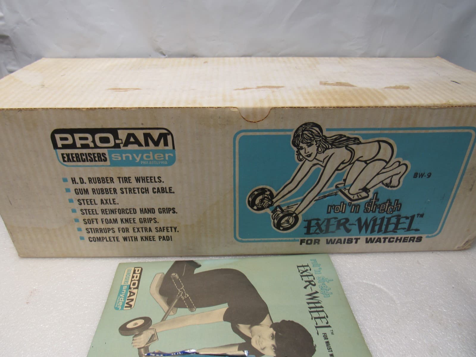 Vintage Pro-Am Roll N Stretch Exer-Wheel For Waist Watchers Snyder (X48JJ) - Thumbnail 4