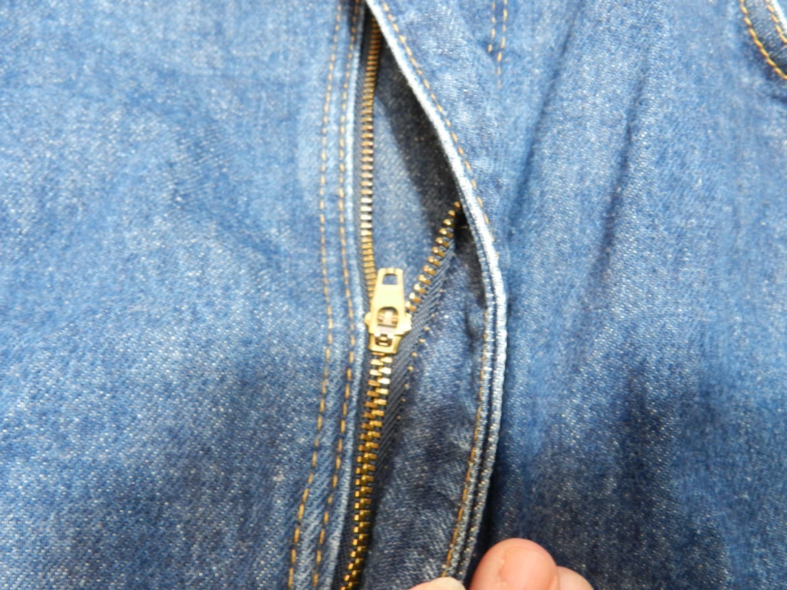 Vintage Levi’s 505 Reg. Fit Blank Orange Tab Men’s 42/30 Med. Dark (B84J) - Thumbnail 8