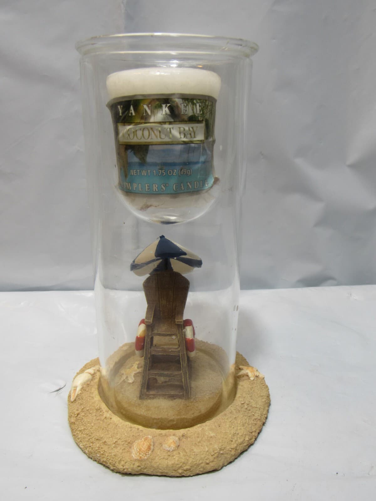 Yankee Candle 3 Pc Beach Theme Candle Holder Set Tealite Candle O96M - Thumbnail 6