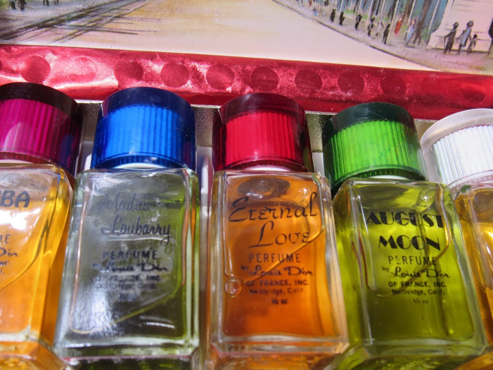 The Famous Six Perfumes By Louis D’or Of France 1955 Johnny Carson Gift Box U49J - Thumbnail 6