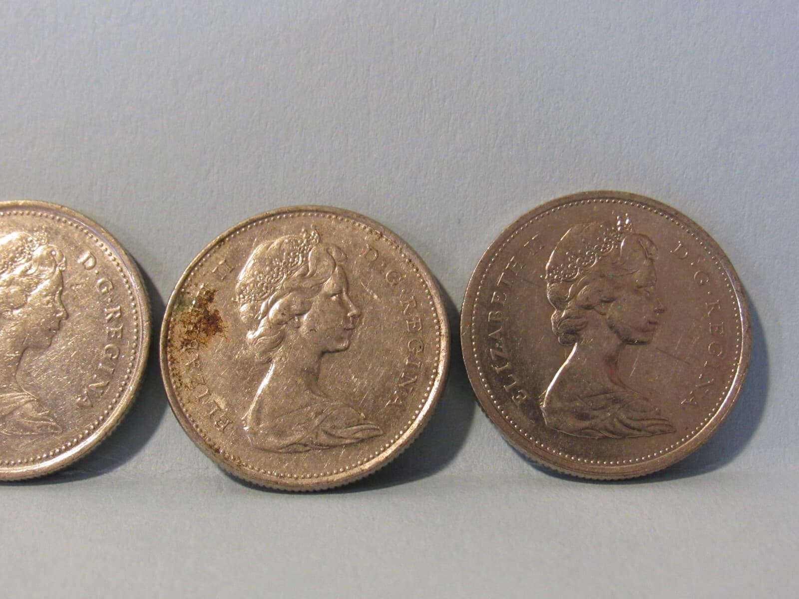7 - 1968 69 74 78 80 Elizabeth II Dei Gratia Regina 25 Cent Canada Coins Z77M - Thumbnail 4