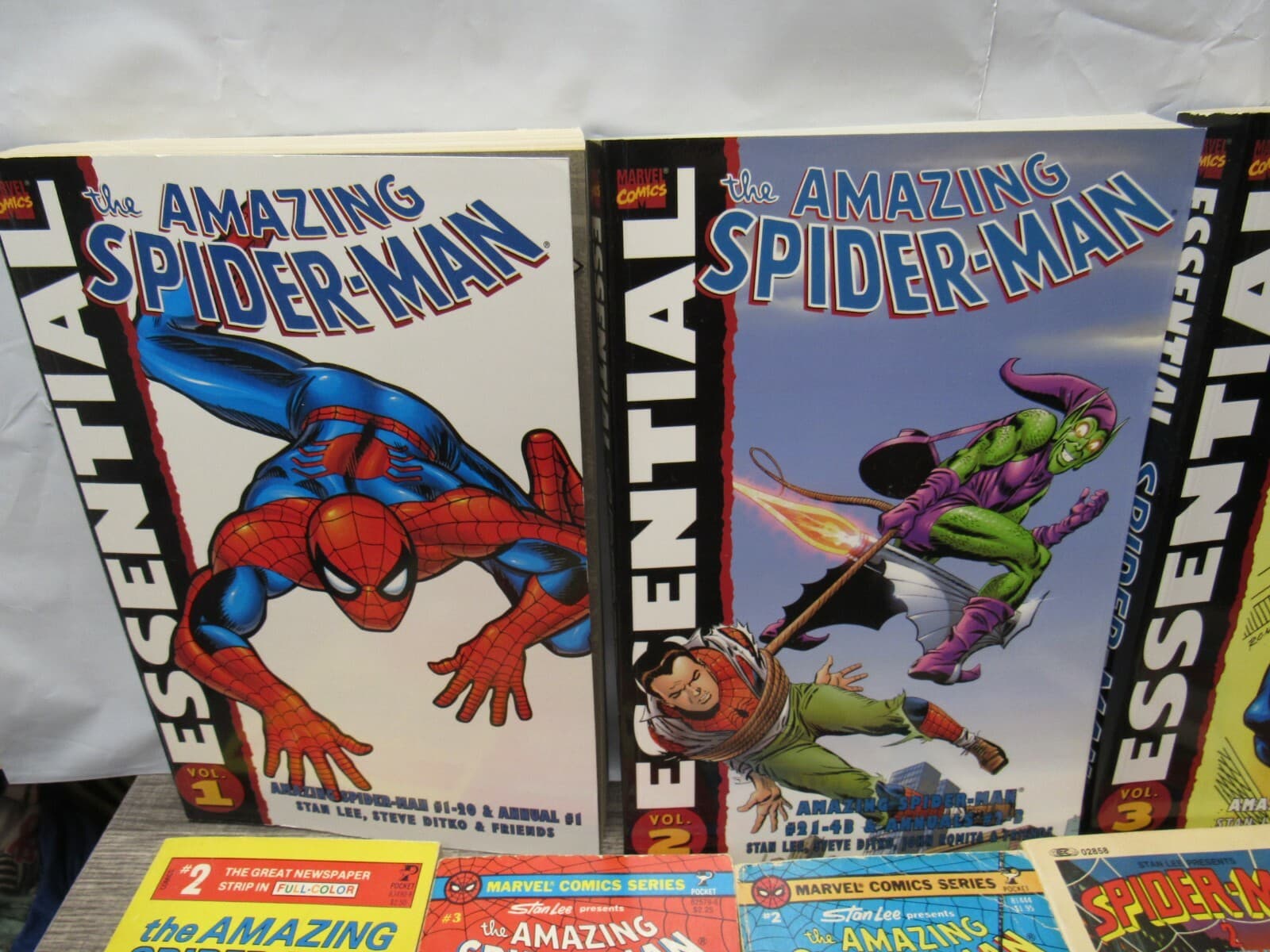 Marvel Essential Amazing Spiderman & VTG Pocket Comics Paperback Books - Thumbnail 2