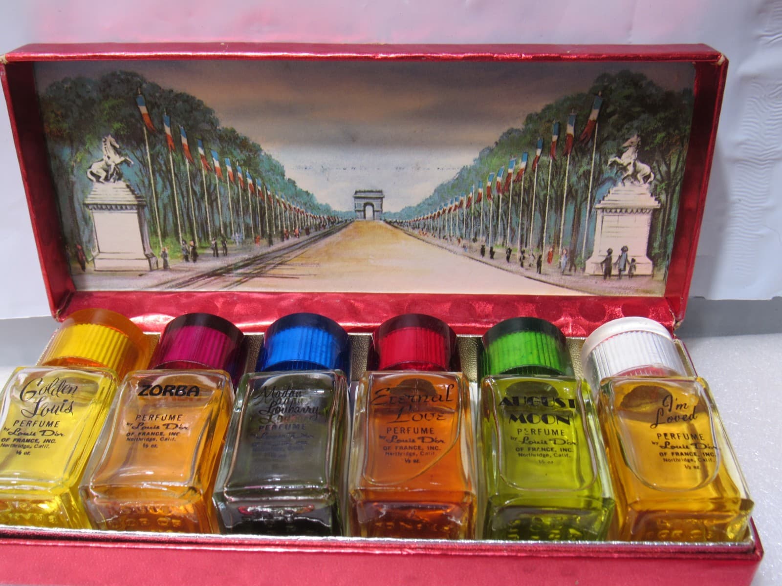 The Famous Six Perfumes By Louis D’or Of France 1955 Johnny Carson Gift Box U49J - Thumbnail 8