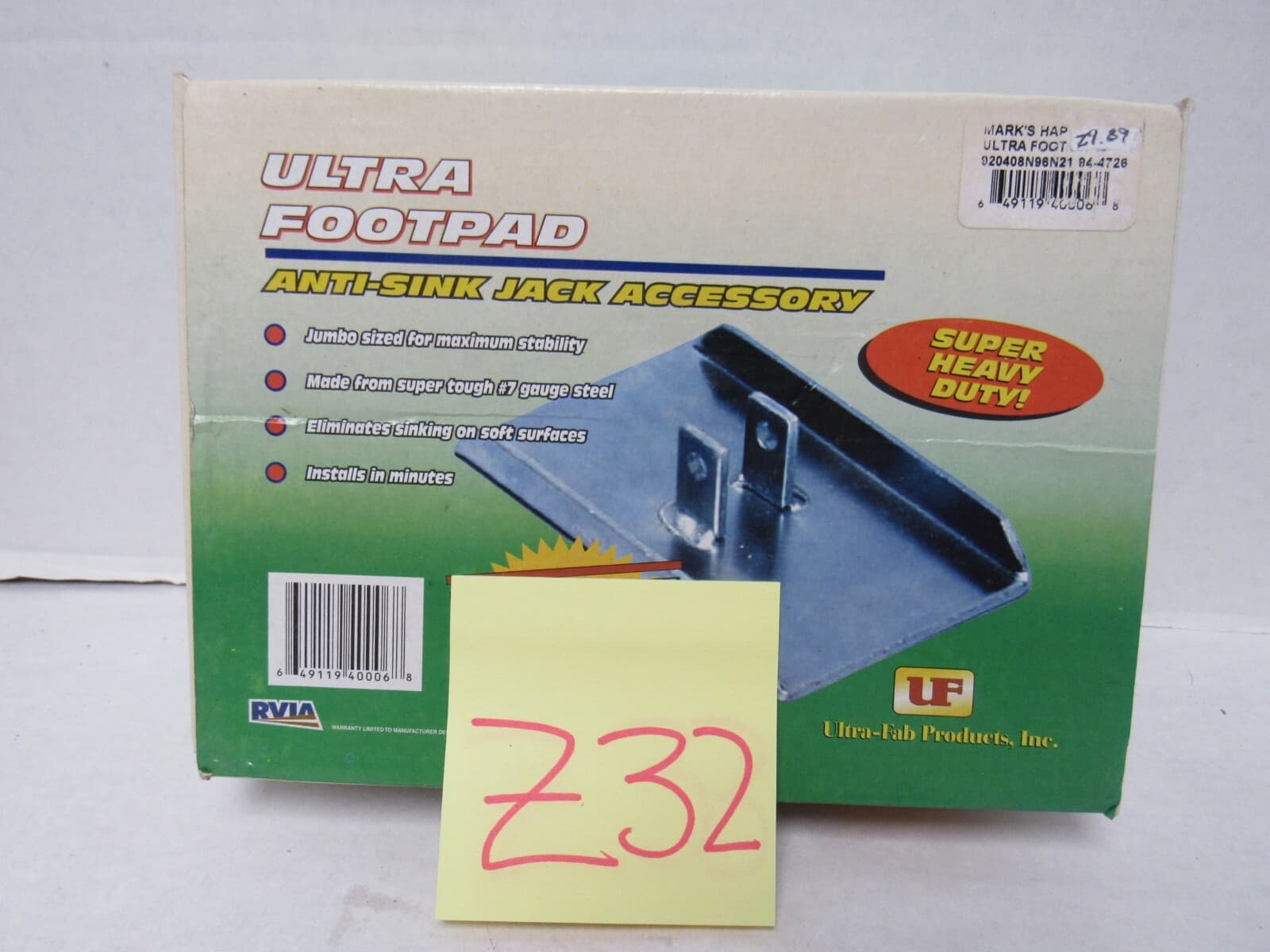 Rvia Ultra-Jack Pole Base Model Anti Slip Footpad Super Heavy Duty Z32J - Thumbnail 2