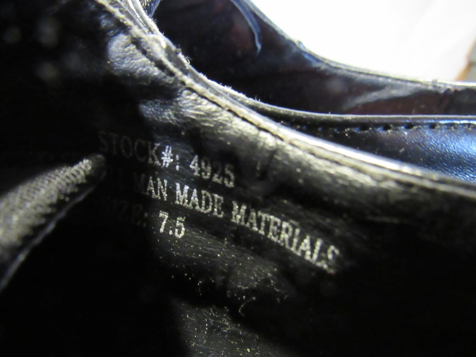 Expressions By RC 4925 Shadow Stripe Leather Metal Tipped Derby Shoes Sz 7.5 J47 - Thumbnail 6