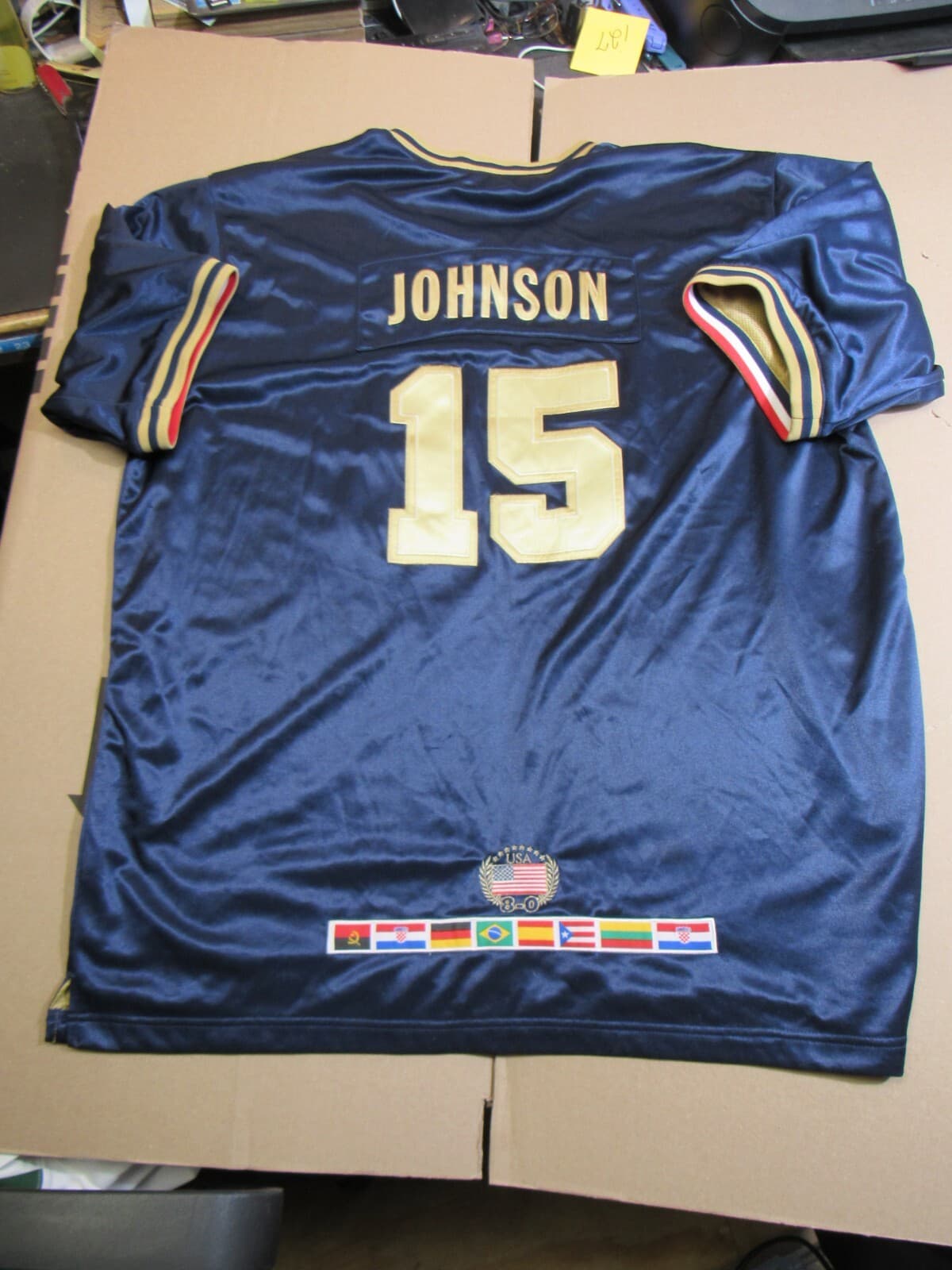 NIKE Michael Jordan USA BASKETBALL DREAM TEAM WARMUP JERSEY Shooting XXL 2X I27K - Thumbnail 8