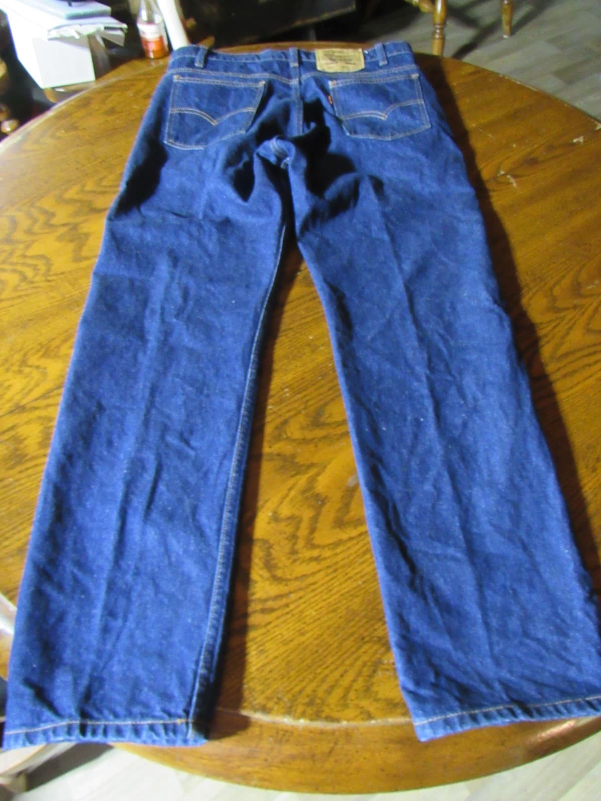 Vintage 90s Levis 505 Jeans Mens 34x30 Orange Tab Blue Denim Dark Wash (V88JJ) - Thumbnail 2