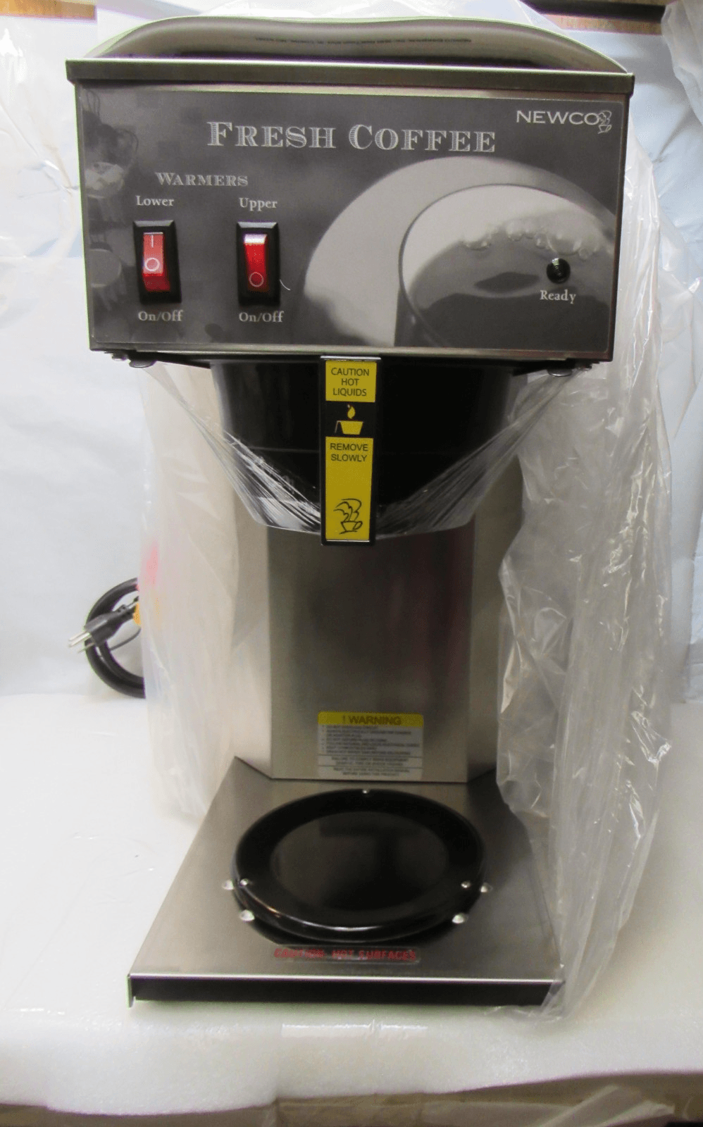 Newco AK-2 Commercial Coffee Brewer, 1 Warmer, Stainless Steel Pour Over D90K - Thumbnail 3