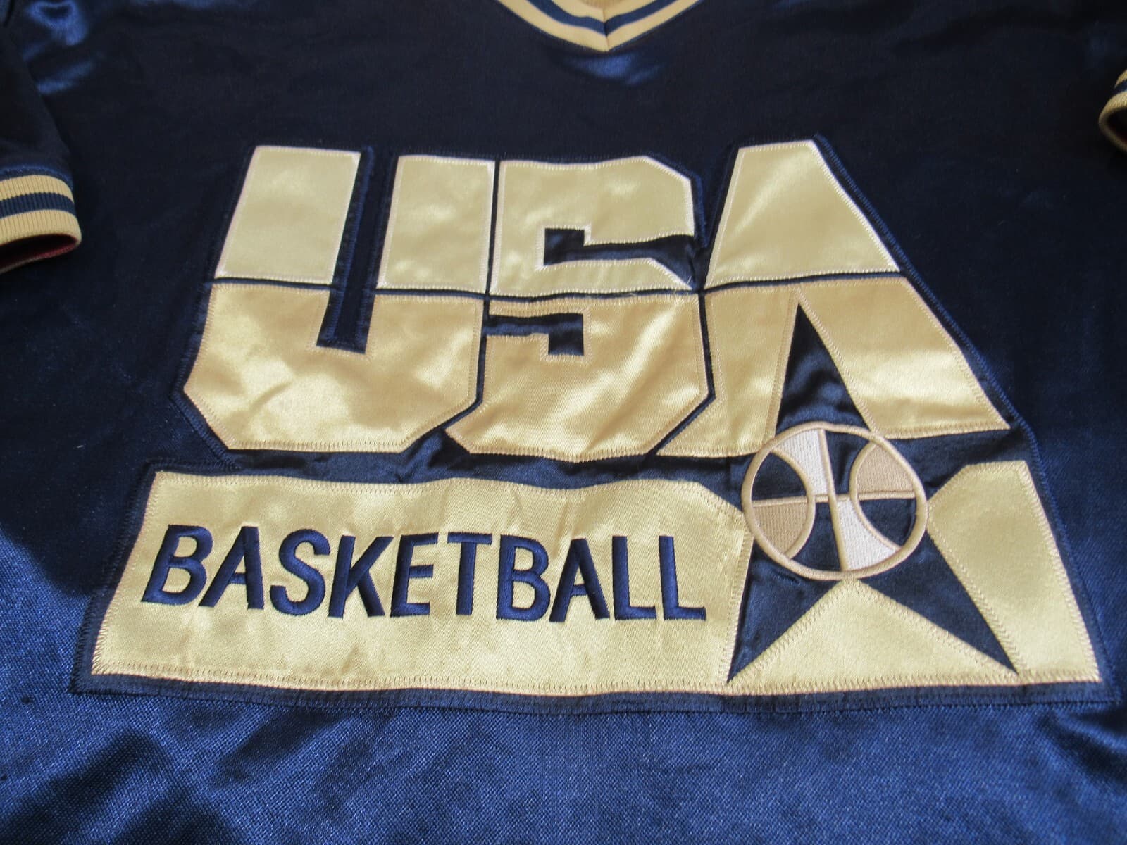 NIKE Michael Jordan USA BASKETBALL DREAM TEAM WARMUP JERSEY Shooting XXL 2X I27K - Thumbnail 3