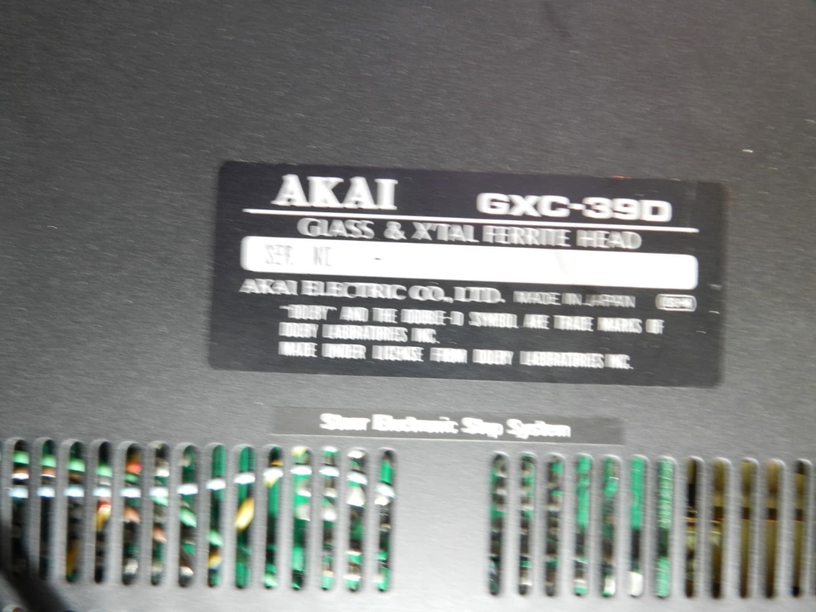 AKAI GXC-39D Stereo Cassette Player Recorder Dolby Ex. Condition (H92J) - Thumbnail 5