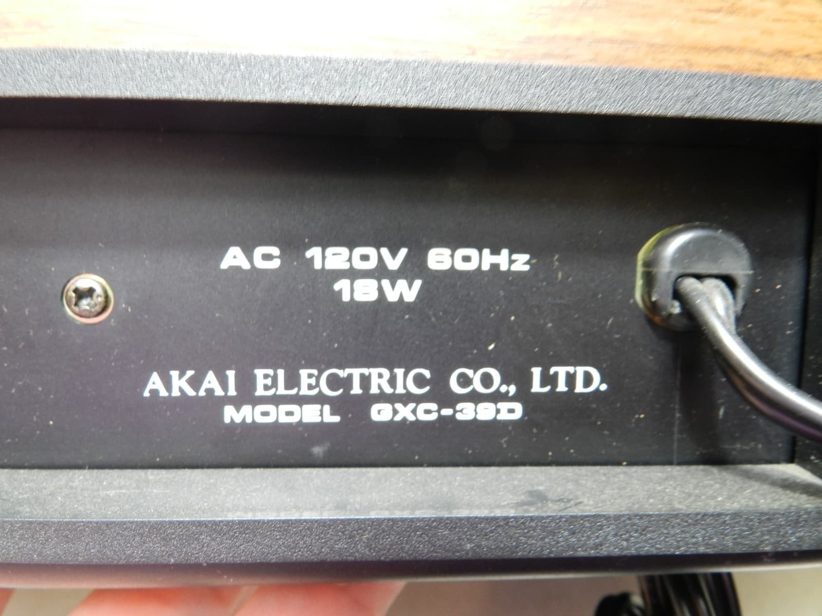 AKAI GXC-39D Stereo Cassette Player Recorder Dolby Ex. Condition (H92J) - Thumbnail 8
