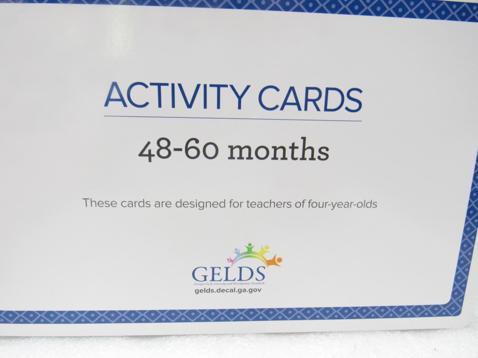 GELDS Teacher Toolbox Activity Cards Pack 48-60 Mths GA Early Learning F78J - Thumbnail 2