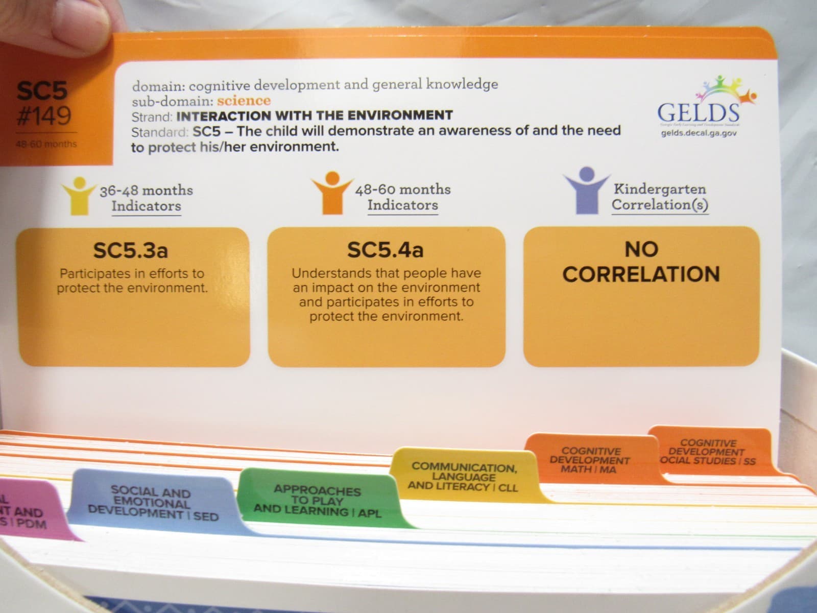 GELDS Teacher Toolbox Activity Cards Pack 48-60 Mths GA Early Learning F78J - Thumbnail 5