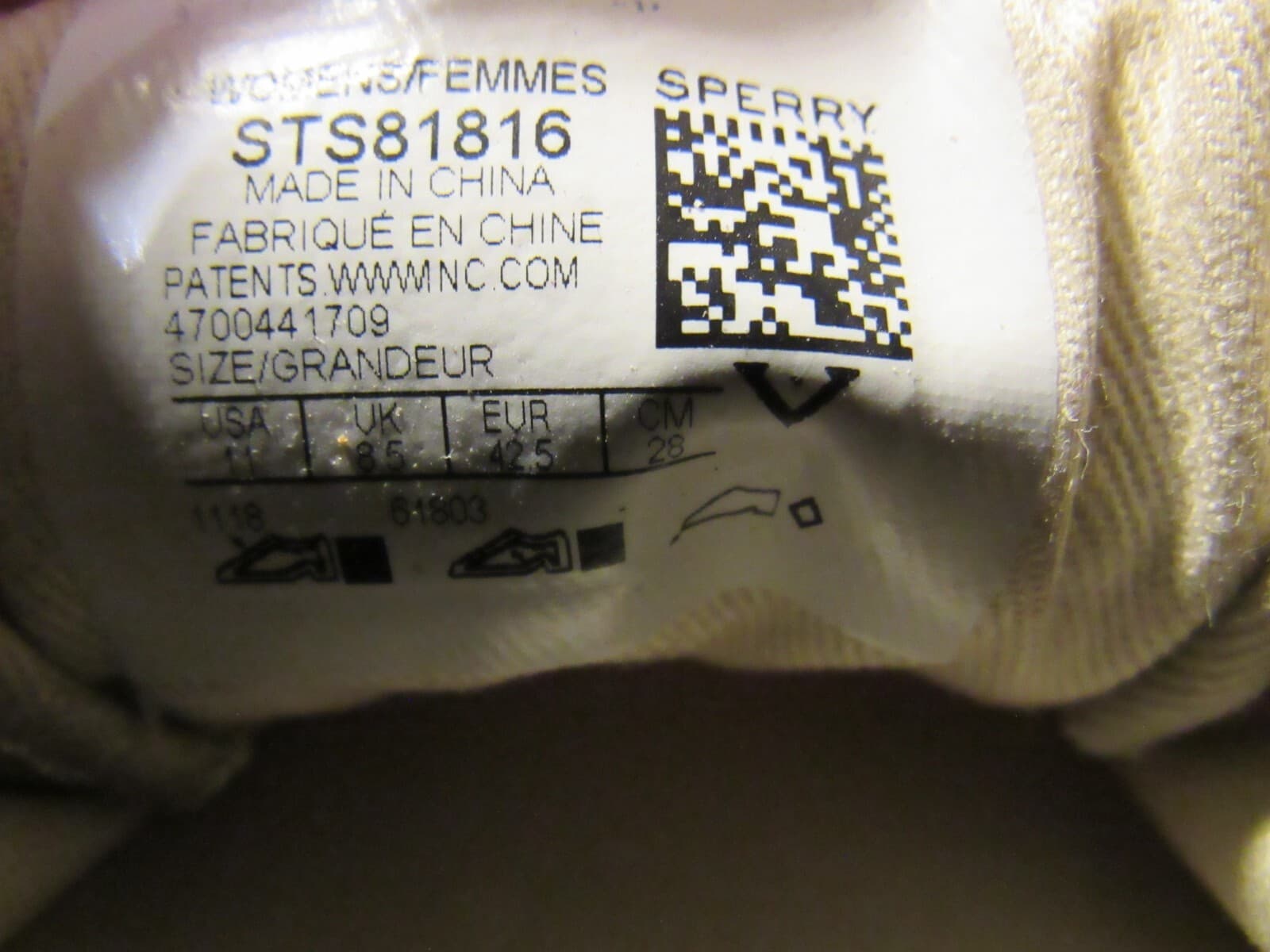 Sperry Top Sider Womens Pier View Sneakers Beige Canvas STS81816 Sz 11 E80 - Thumbnail 6