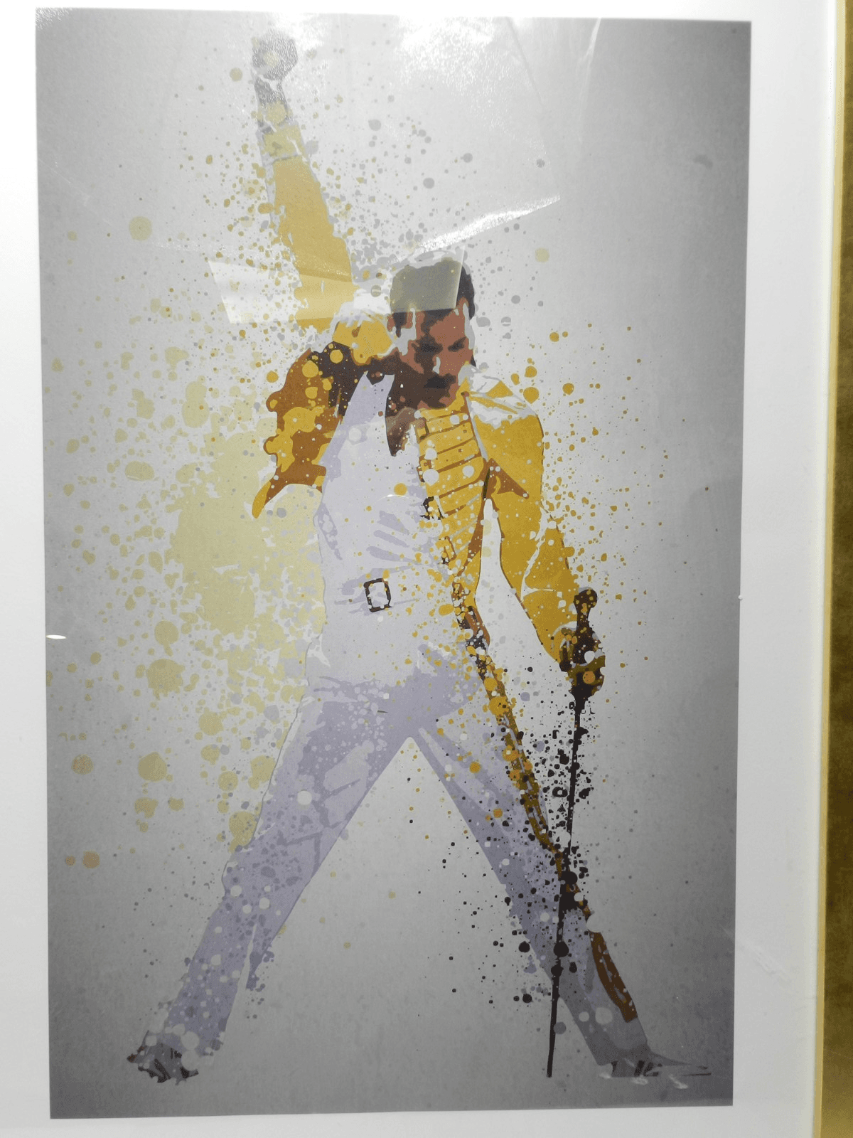 Original Watercolor Painting Freddie Mercury Queen 26”x18” Framed (H95JK) - Thumbnail 2