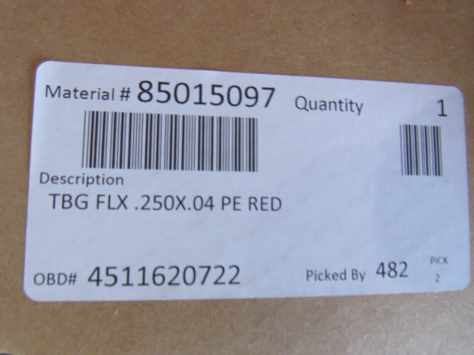 .25" x .04" 1000ft Rolls Red and Blue Flexible PE PVC Vinyl Tubing X74K - Thumbnail 4
