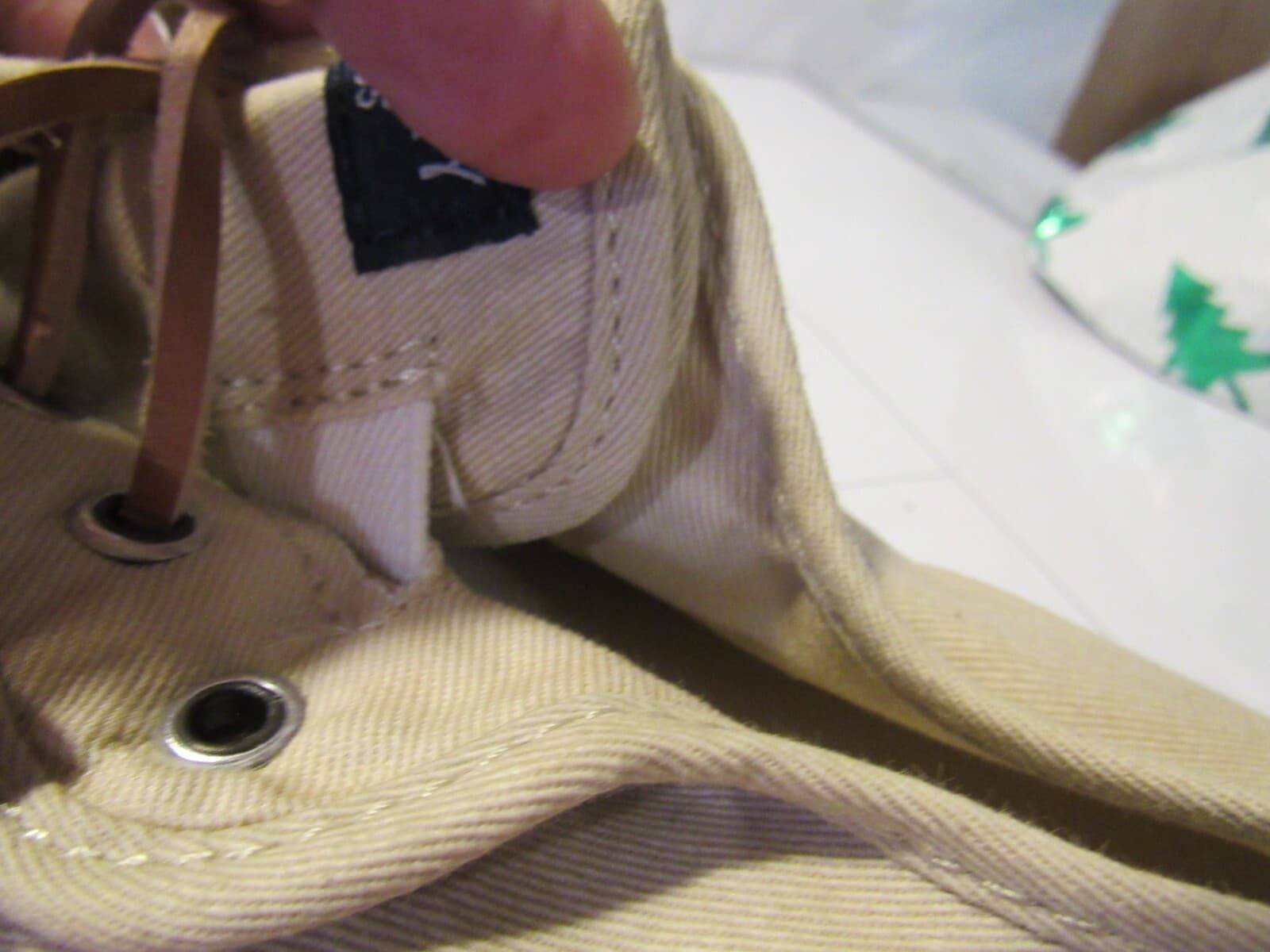 Sperry Top Sider Womens Pier View Sneakers Beige Canvas STS81816 Sz 11 E80 - Thumbnail 5