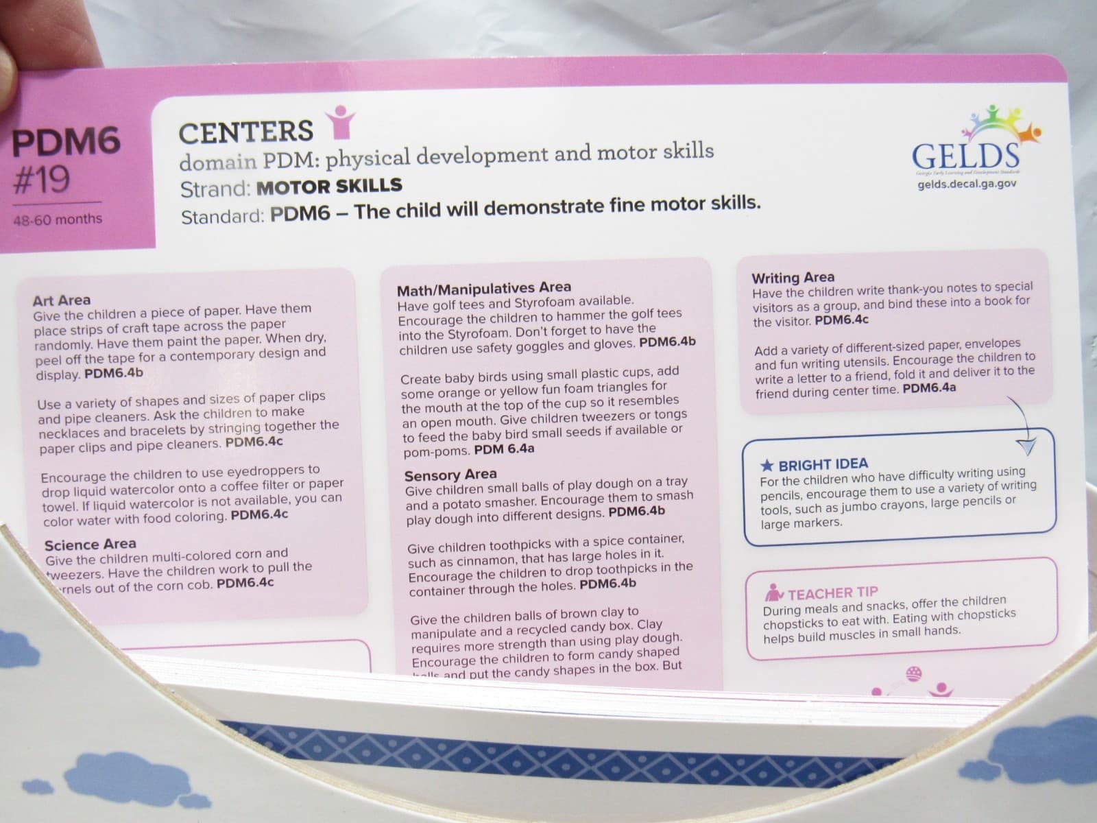 GELDS Teacher Toolbox Activity Cards Pack 48-60 Mths GA Early Learning F78J - Thumbnail 4