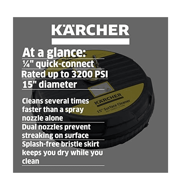 Karcher Universal 15" Pressure Washer Surface Cleaner Attachment R11K - Thumbnail 2