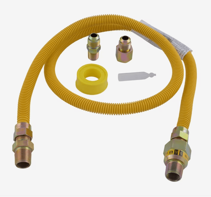 EASTMAN 48-in 3/4-in Mip Inlet x 3/4-in Mip Outlet Stainless Steel Gas Appliance - Thumbnail 3