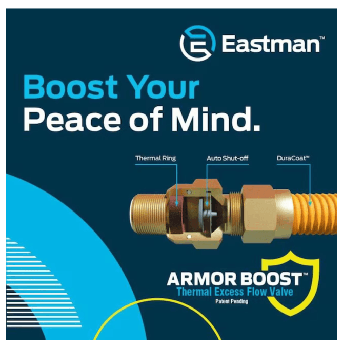 EASTMAN 48-in 3/4-in Mip Inlet x 3/4-in Mip Outlet Stainless Steel Gas Appliance - Thumbnail 7