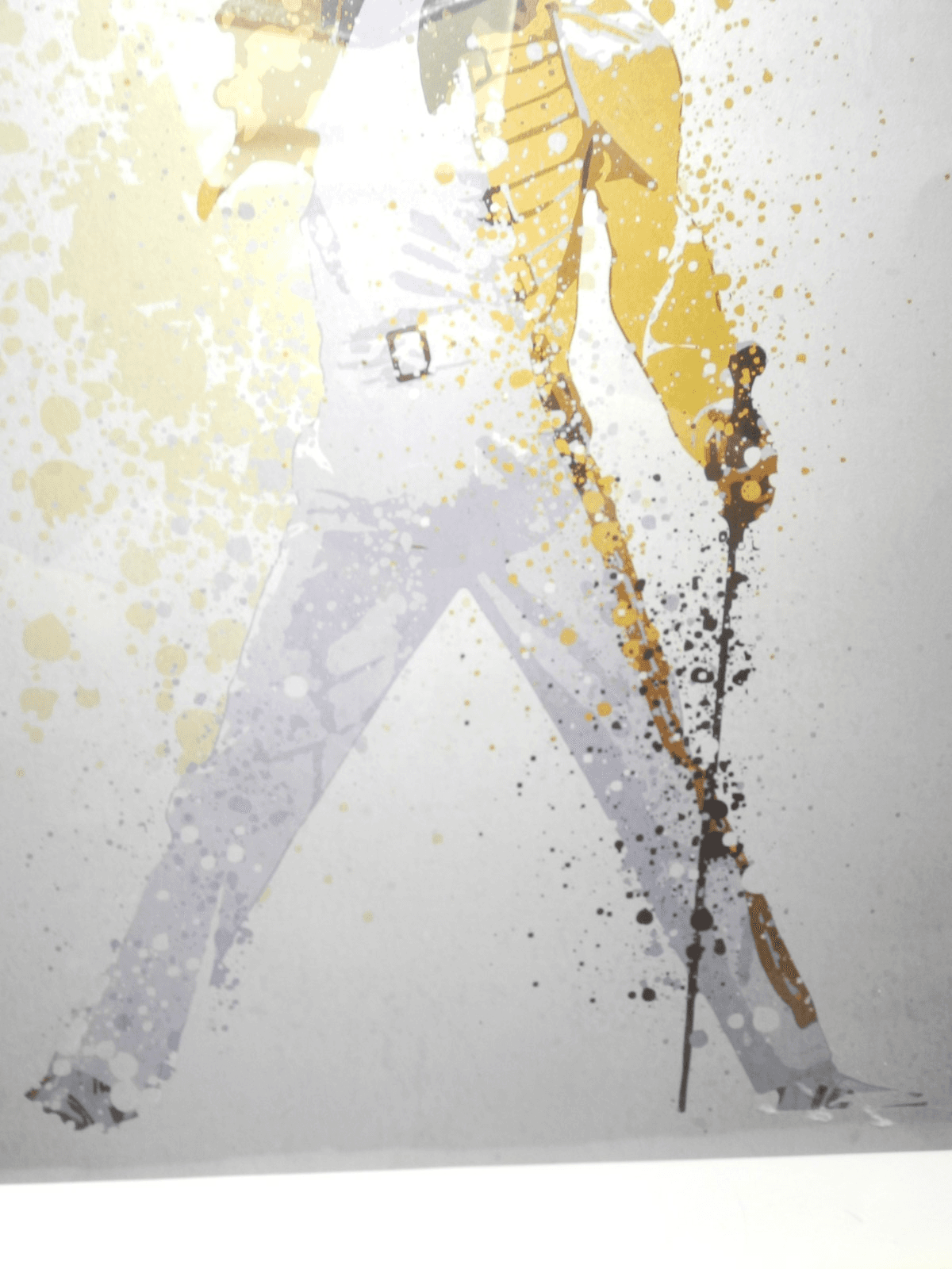 Original Watercolor Painting Freddie Mercury Queen 26”x18” Framed (H95JK) - Thumbnail 4