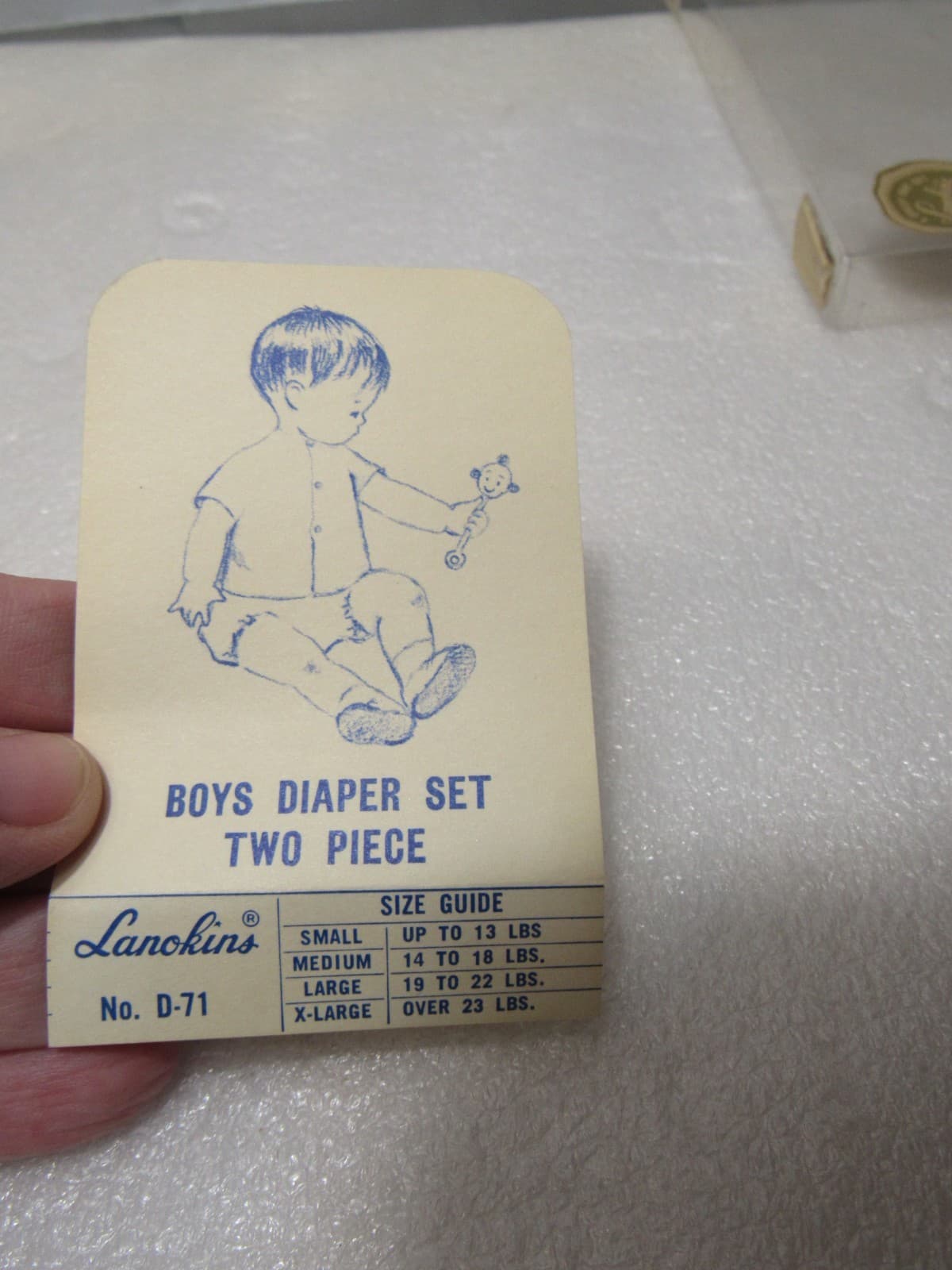 Vintage Lanokins Sleep N Play Set Boys Diaper Set Sz Med Yellow (U46JJ) - Thumbnail 7