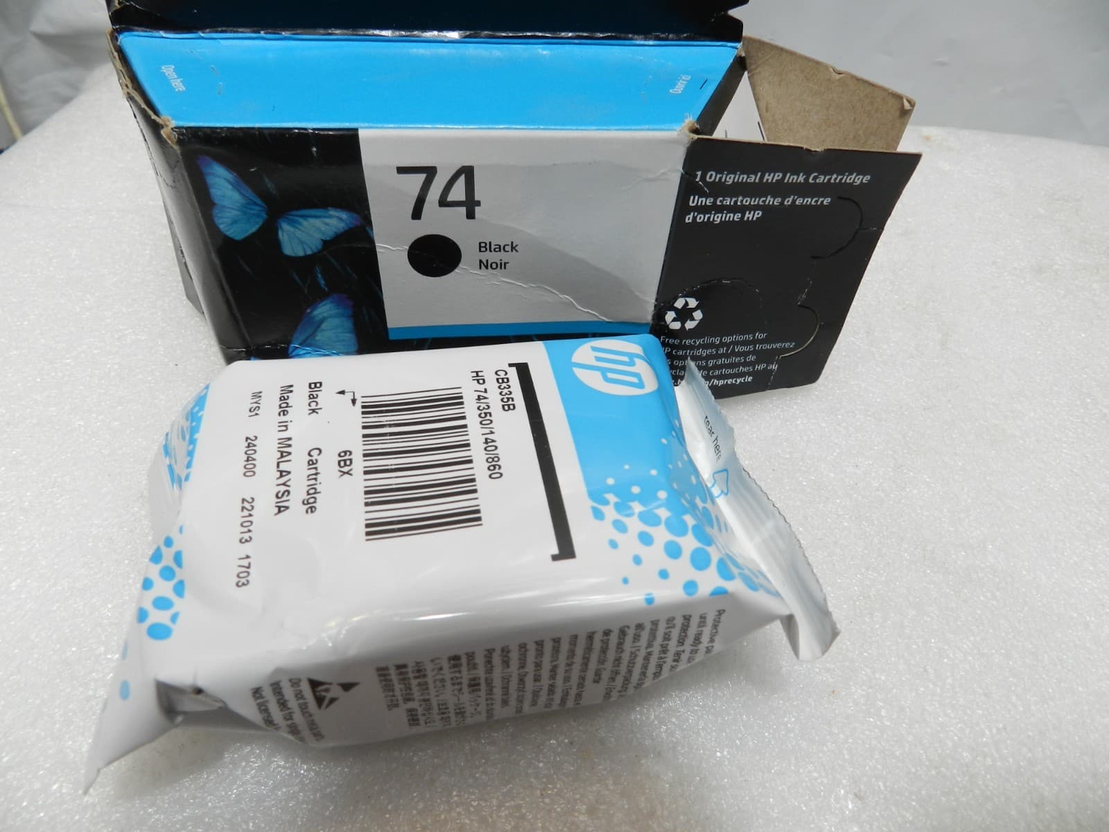 3 Genuine HP 74 Black Ink Cartridge CB335WN EXP: 10/24 & 5/25 (H2K) - Thumbnail 5