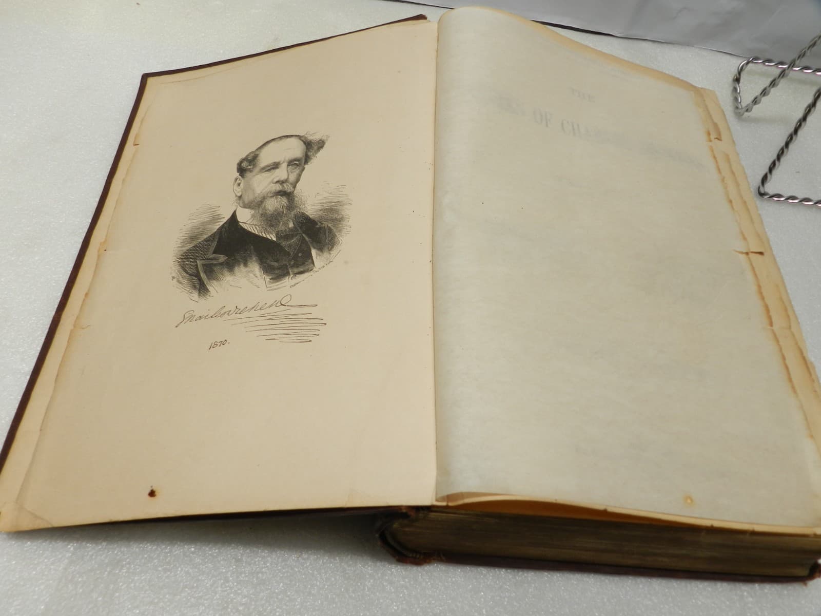 The Works Of Charles Dickens Volume 1 Collier Pub Illustrated 1879 Z91J - Thumbnail 8