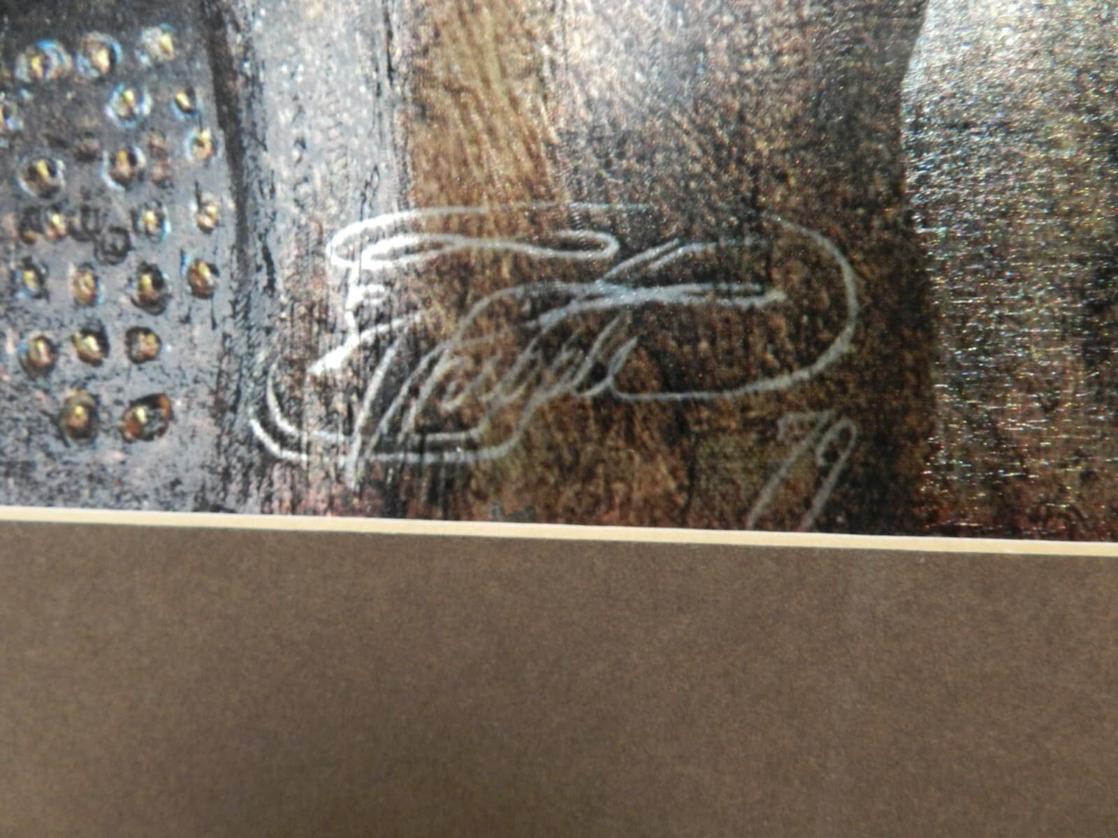 1979 Signed Michael Whipple "The Old Indian" Metal Etching 16" x 12 (K) - Thumbnail 3