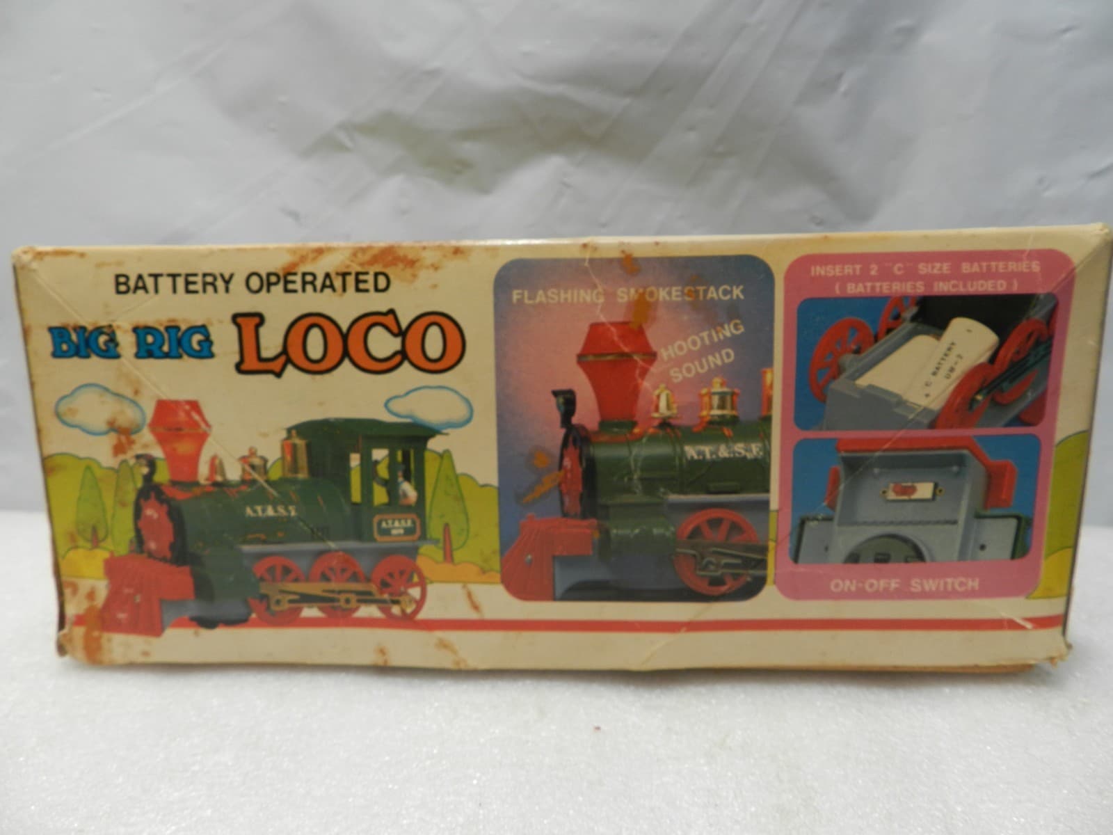 Vintage Big Rig Loco Locomotive Electric Train Bump N Go AT&SF 1079 (I1K) - Thumbnail 3